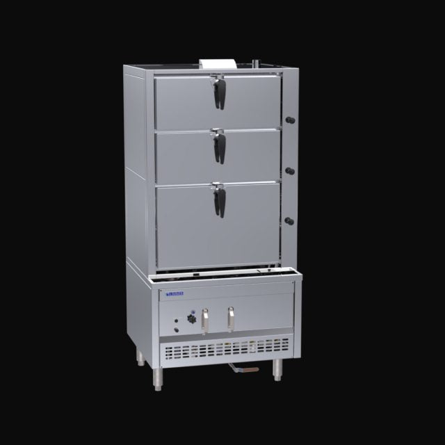 SCM-90 900mm 3 Deck Steam Cabinet