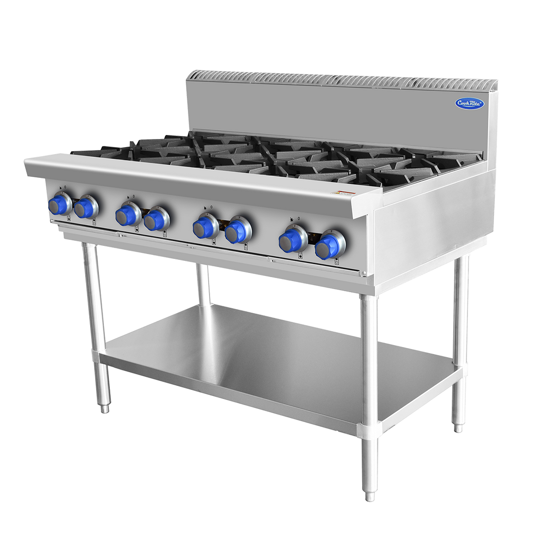 8 BURNER COOK TOP NG AT80G8B-F-NG