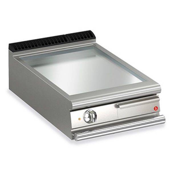 Q9S0FT/E605 1 Burner Electric Fry Top With Smooth Chrome Plate And Thermostat Control