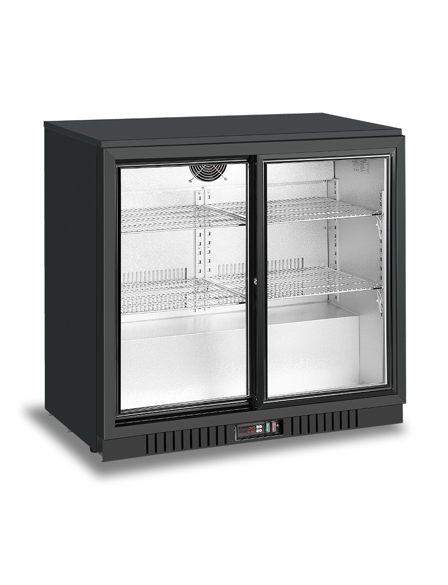 2 sliding doors back bar cooler BB-208SEC