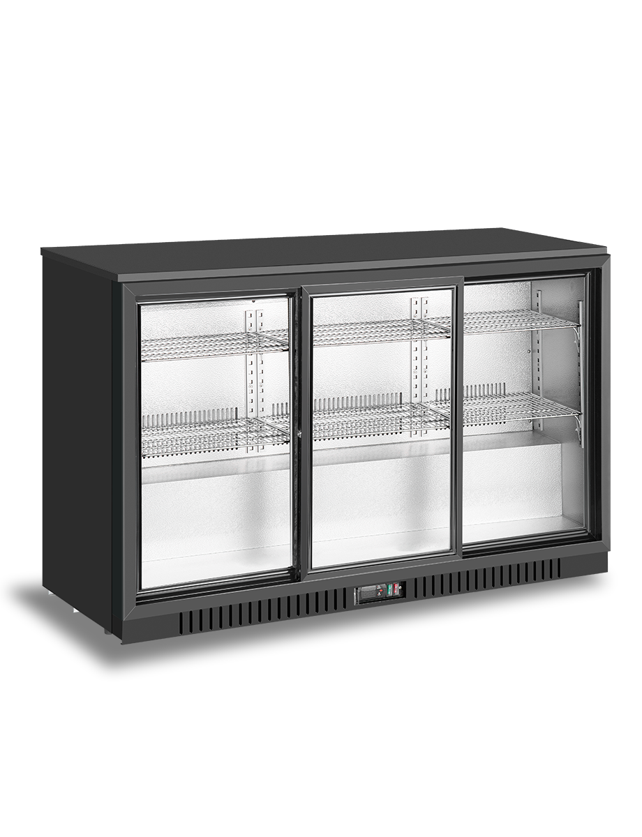 3 sliding doors back bar cooler BB-330SEC