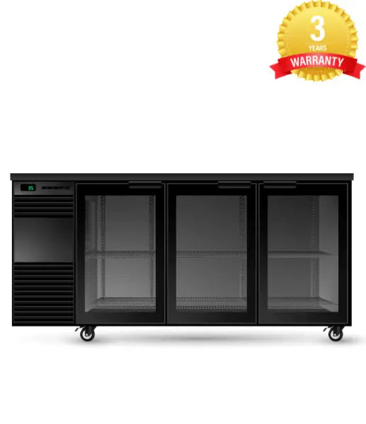 BackBar 3 Glass Swing Door Fridge BB.3.GSW