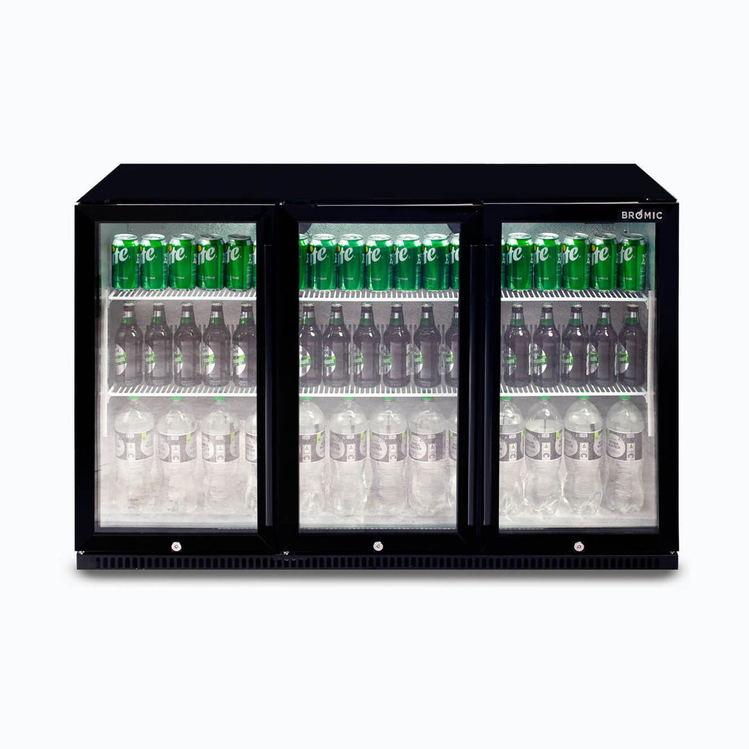 Back Bar Fridge - 307L - 3 Doors - Hinged BB0330GD-NR-1