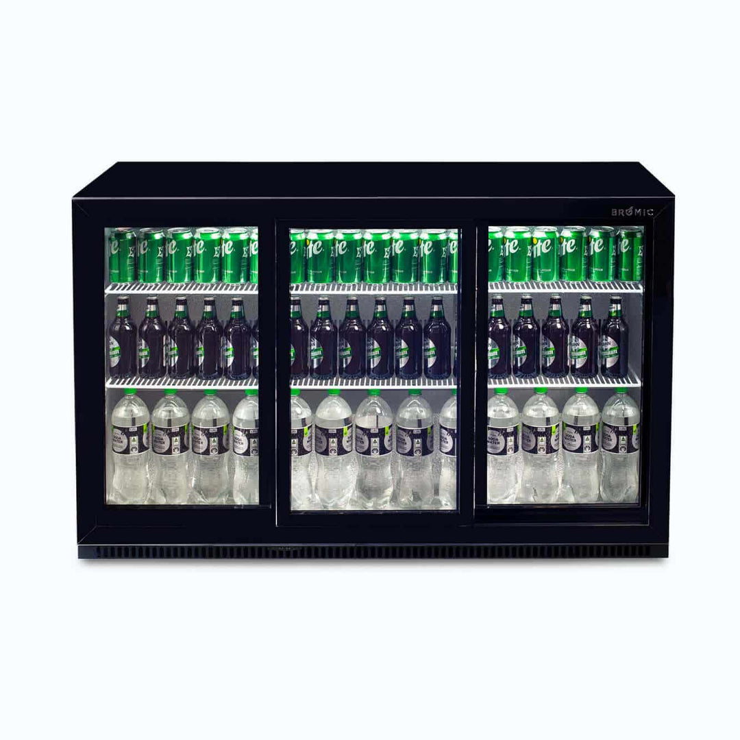 Back Bar Fridge - 307L - 3 Doors - Sliding BB0330GDS-NR-1