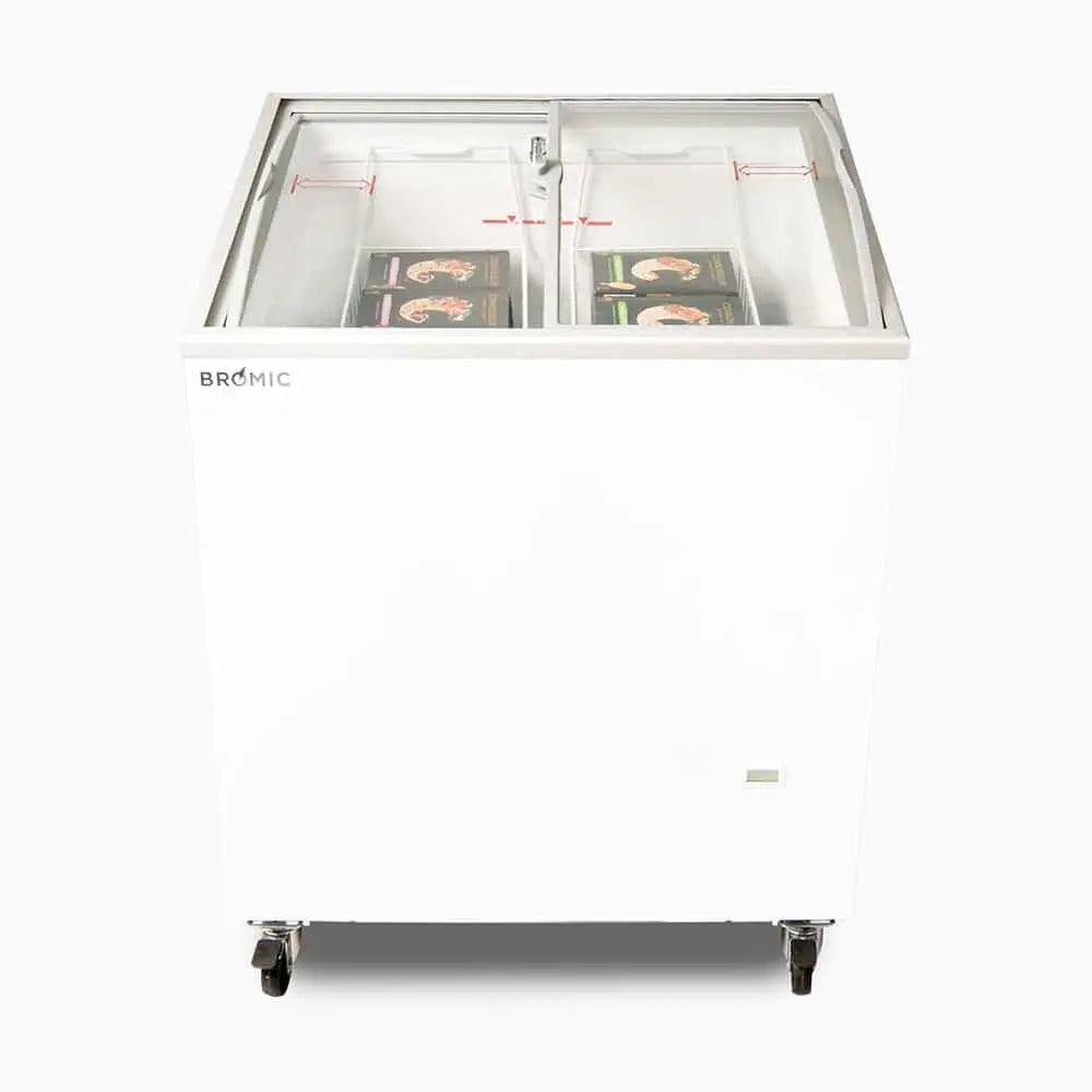 Display Chest Freezer - 176L - Curved Glass Top CF0200ATCG-NR