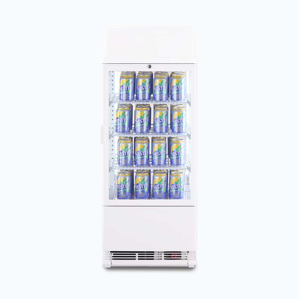 Countertop Fridge - 78L - 1 Door - Flat Glass - White CT0080G4LW-NR