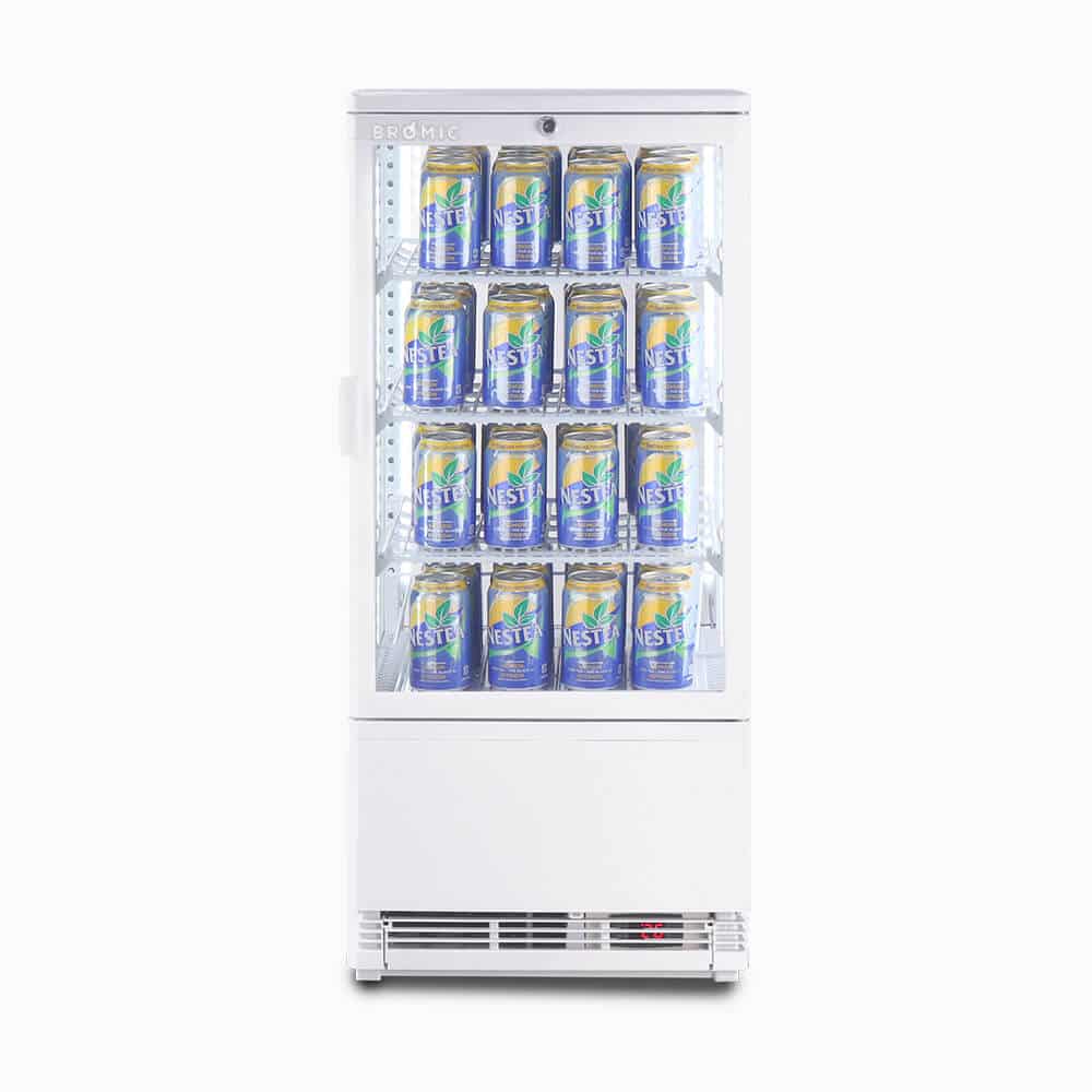 Countertop Fridge - 78L - 1 Door - Flat Glass - White CT0080G4W-NR