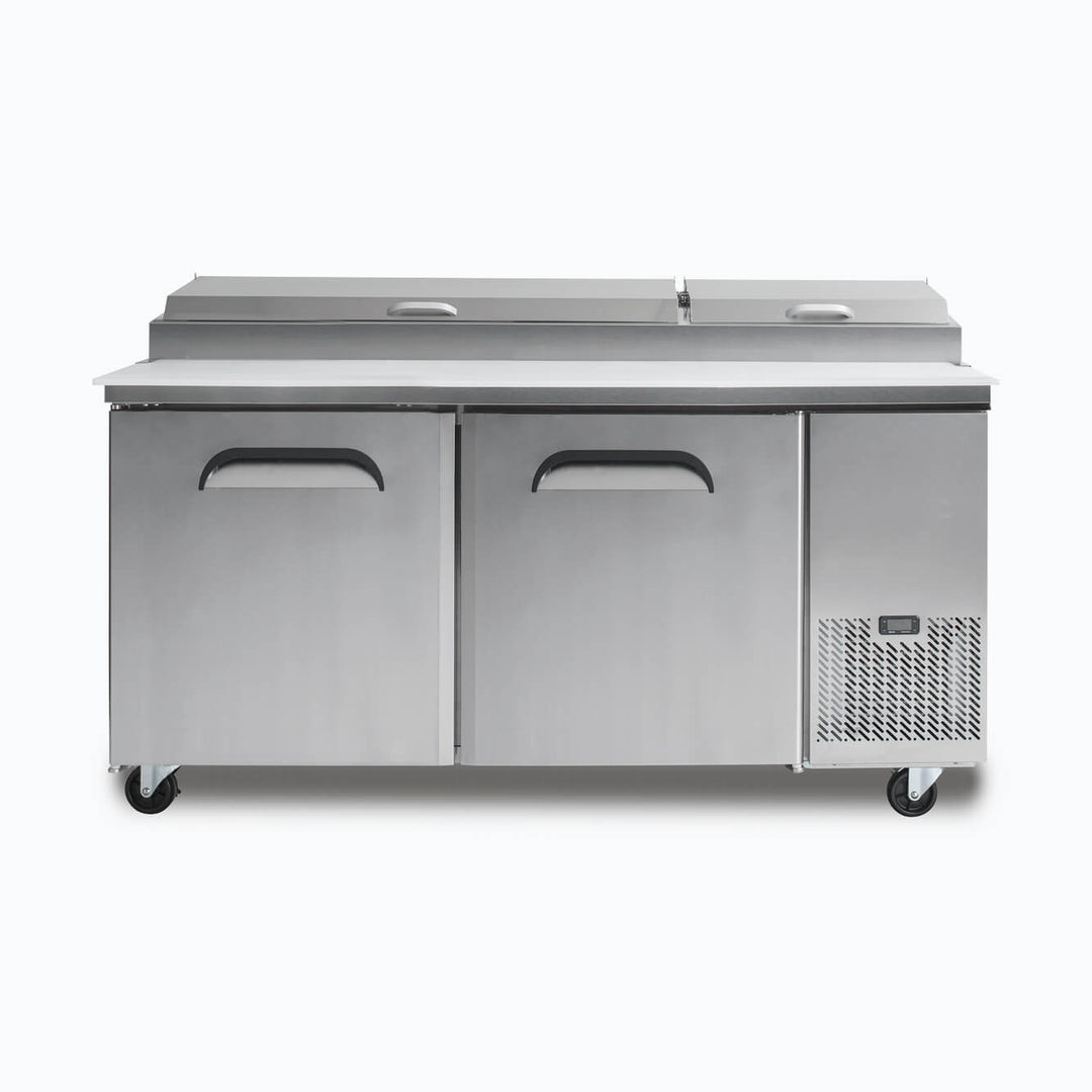 Pizza Prep Fridge - 2  Doors - 1702mm - 9 Pans PP1700