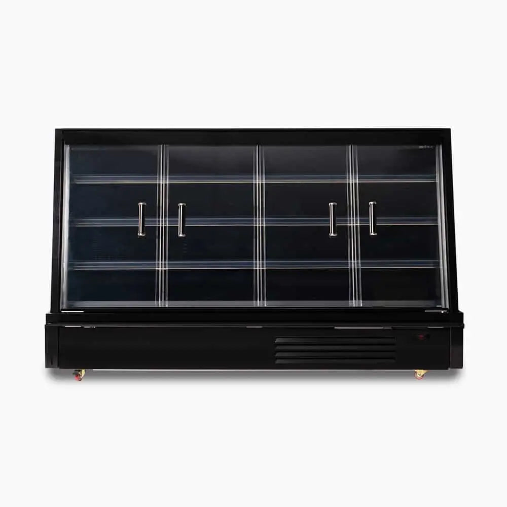 Semi Vertical Display Fridge - 2500mm - 4 Doors - Hinged SVM2500HD-NR