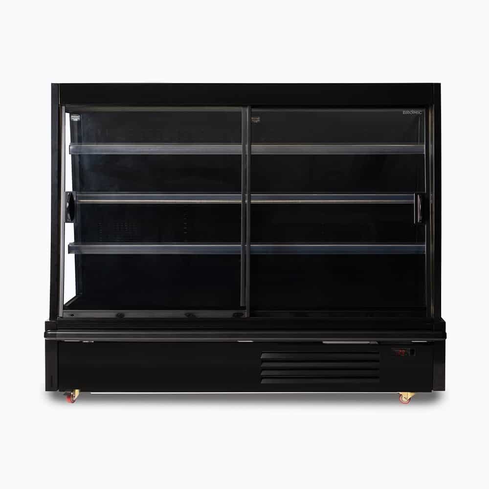 Semi Vertical Display Fridge - 1875mm - 2 Doors - Sliding SVM1875SD-NR