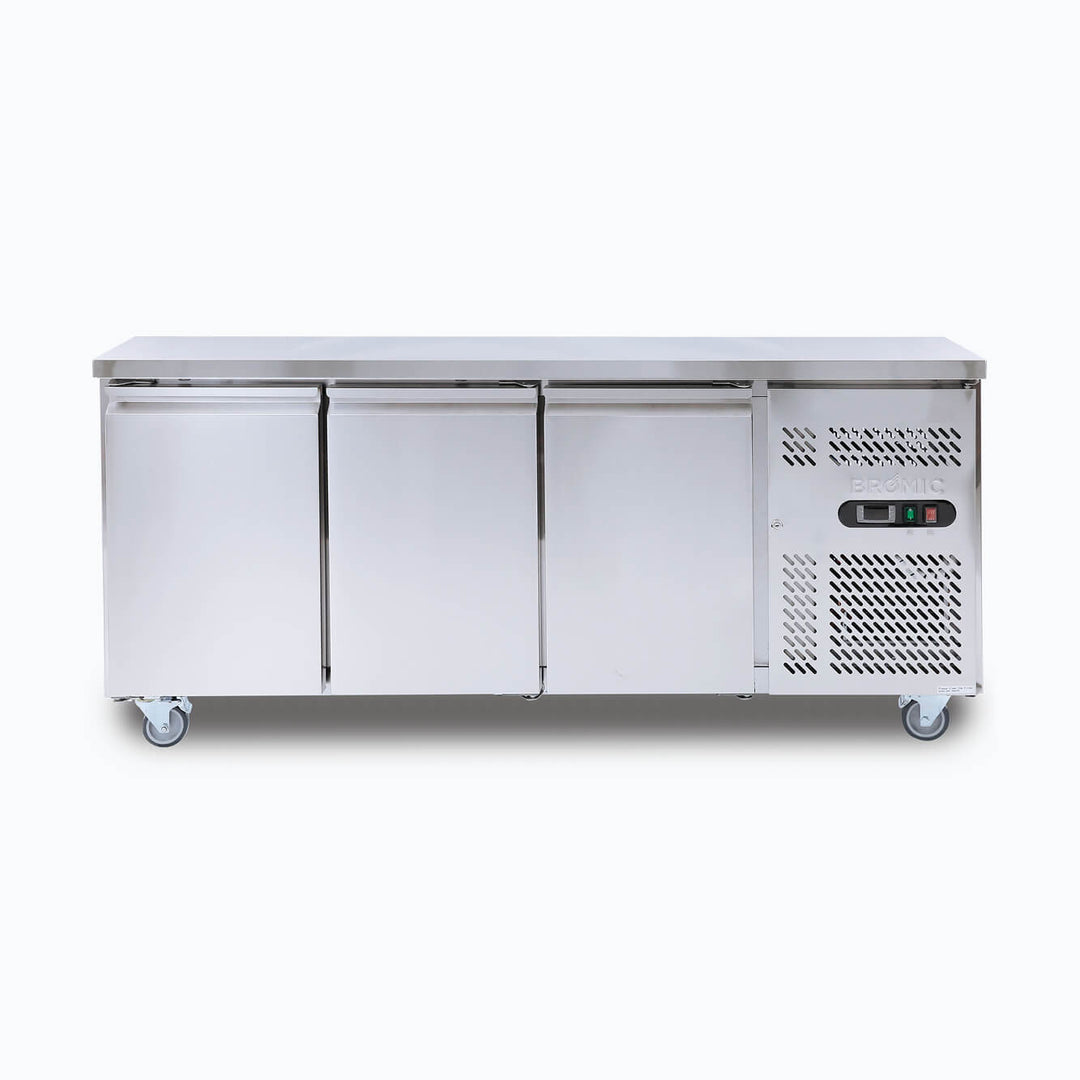 Under Bench Freezer - 417L - 3 Doors - Stainless Steel UBF1795SD-NR