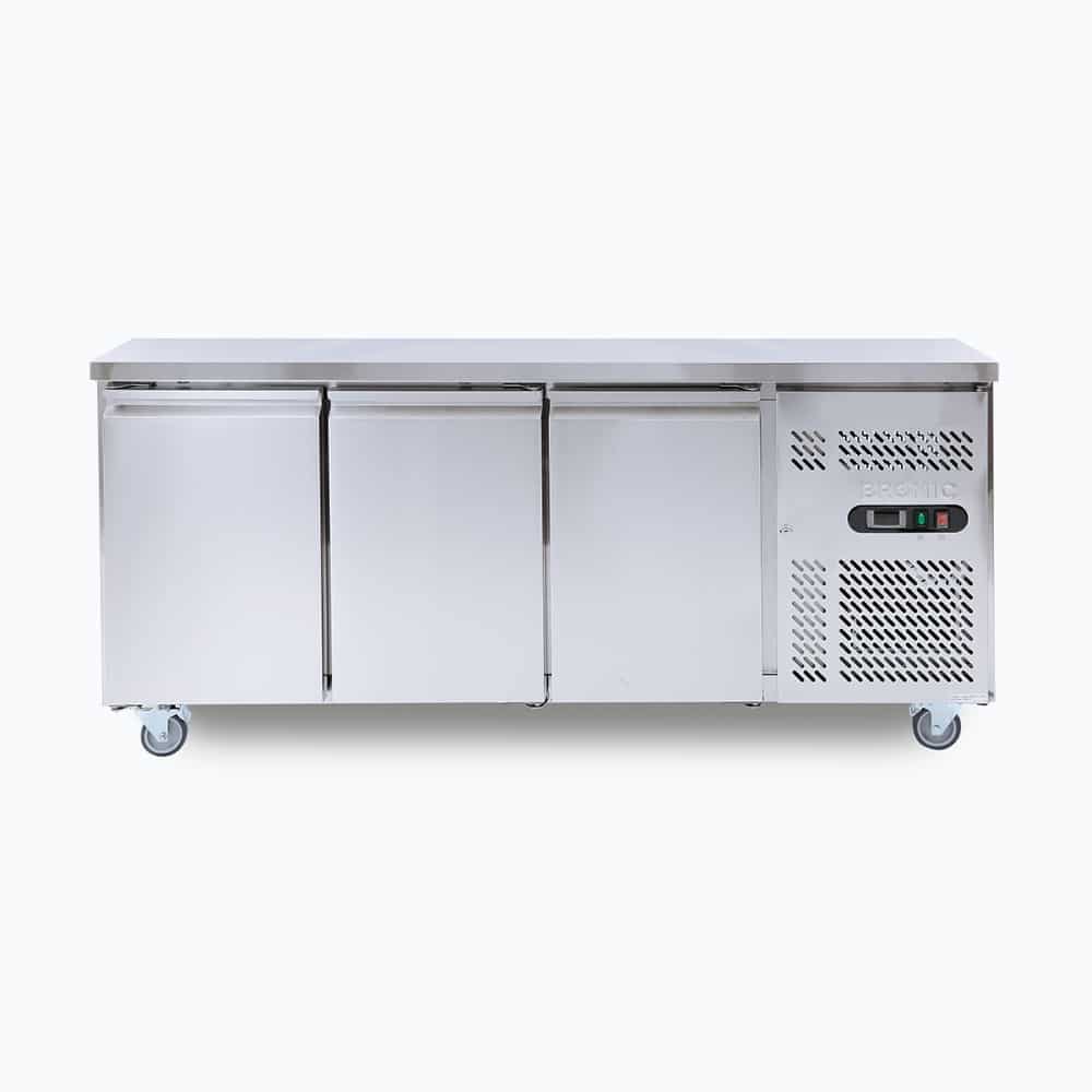 Under Bench Fridge - 417L - 3 Doors - Stainless Steel UBC1795SD-NR