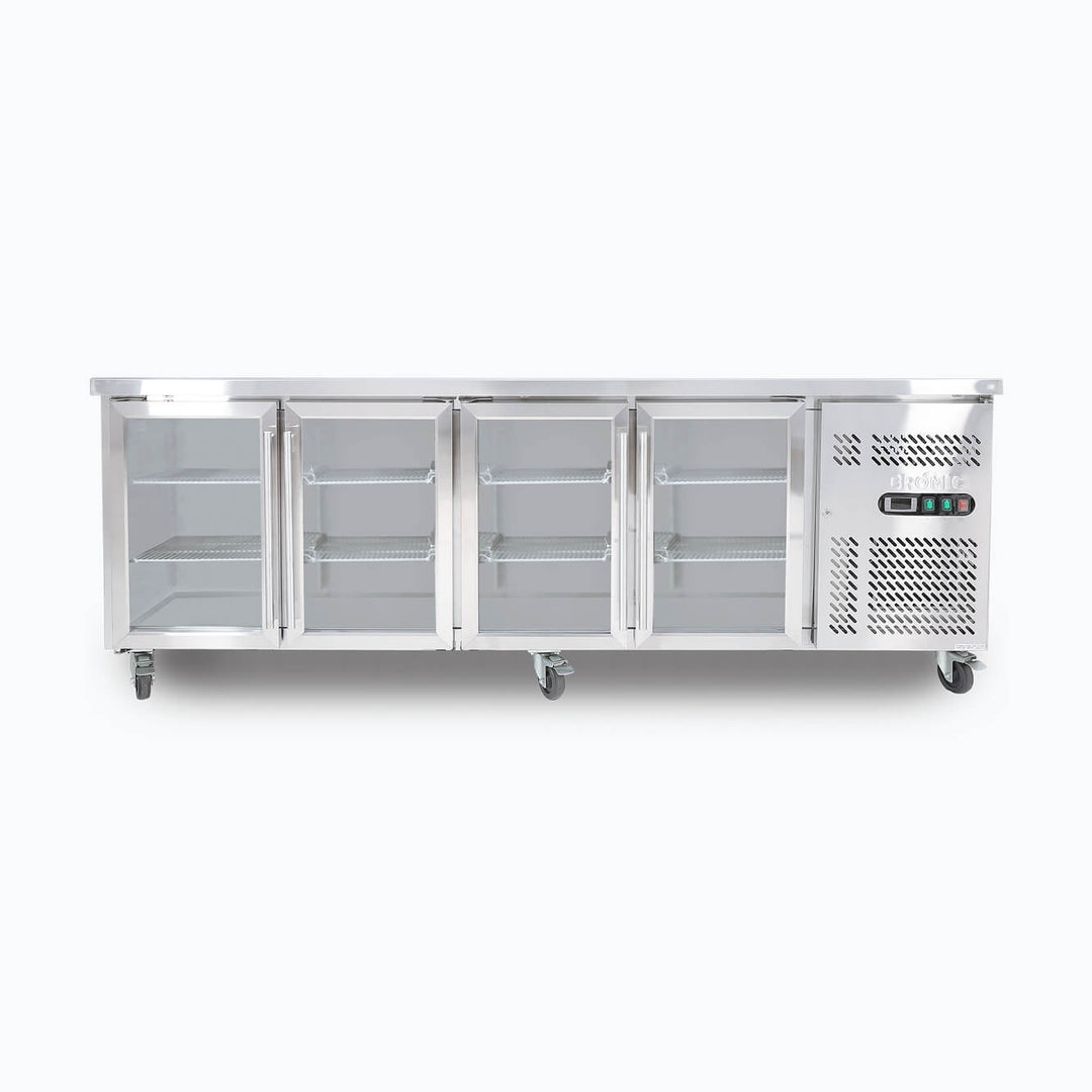 Under Bench Display Fridge - 553L - 4 Doors - Glass UBC2230GD-NR