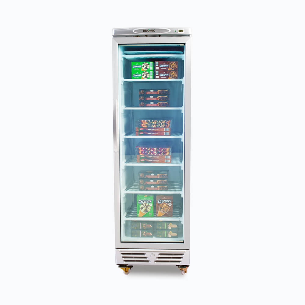 Upright Display Freezer - 300L - 1 Door - Flat Glass UF0374S-NR