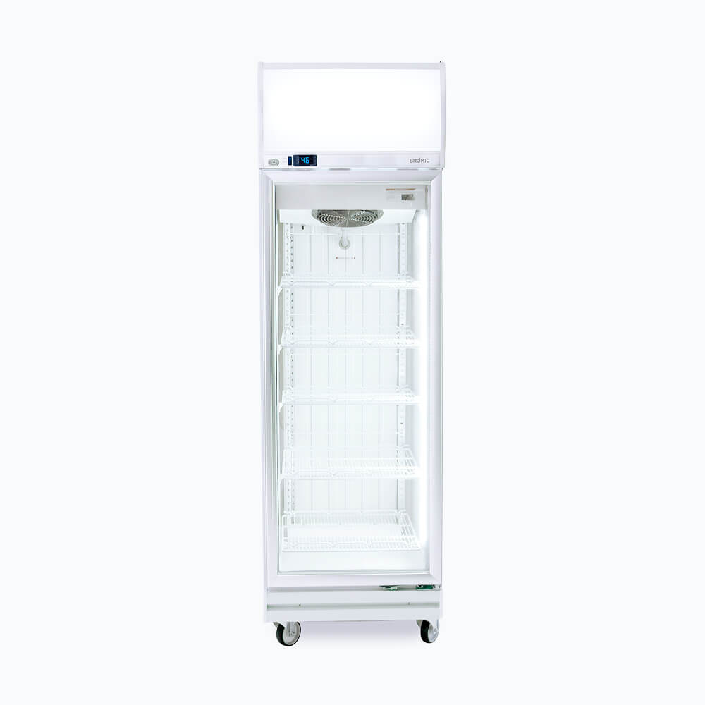 Upright Display Freezer - 444L - 1 Door - Flat Glass - Lightbox UF0500LF