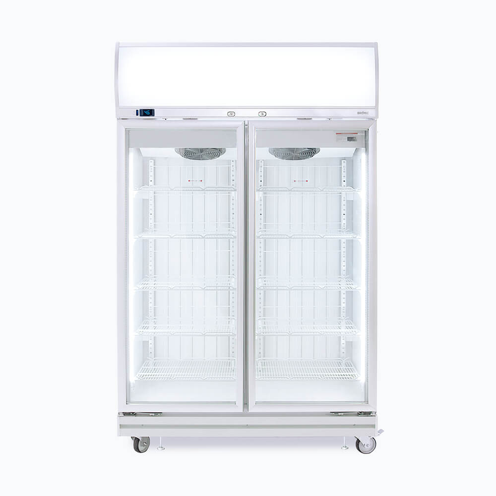 Upright Display Freezer - 976L - 2 Doors - Flat Glass - Lightbox UF1000LF