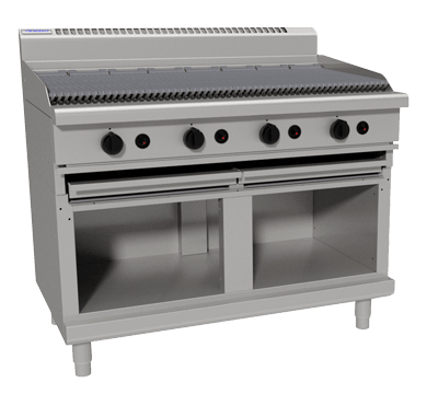 Waldorf 800 Series CH8120G-CB - 1200mm Gas Chargrill - Cabinet Base