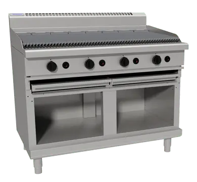 Waldorf 800 Series CHL8120G-CB - 1200mm Gas Chargrill Low Back Version - Cabinet Base