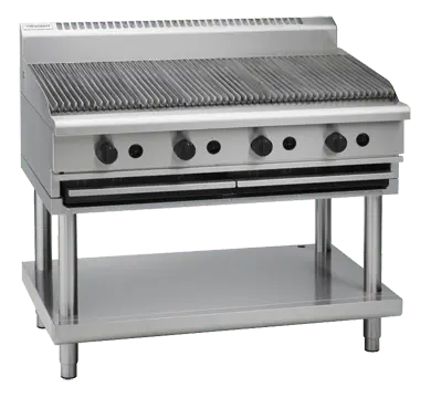 Waldorf 800 Series CHL8120G-LS - 1200mm Gas Chargrill Low Back Version – Leg Stand