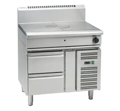 Waldorf 800 Series RNL8100G-RB - 900mm Gas Target Top Low Back Version - Refrigerated Base
