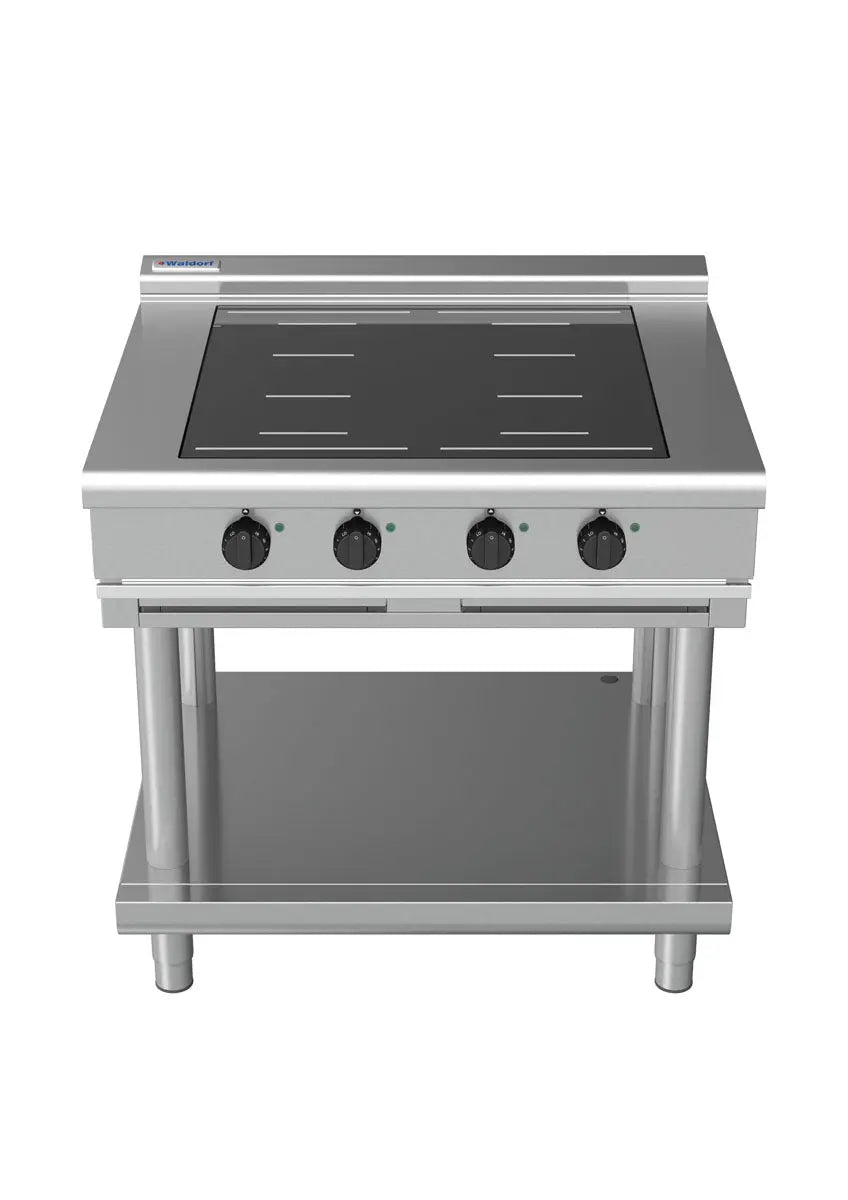 Waldorf 800 Series INL8400F-LS - 900mm Electric Induction Cooktop Low Back Version - Leg Stand