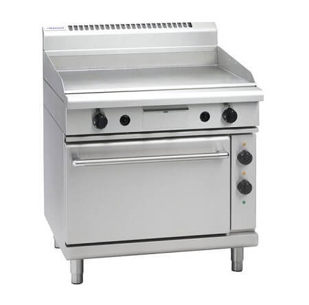 Waldorf 800 Series GP8910GEC - 900mm Gas Griddle Electric Convection Oven Range