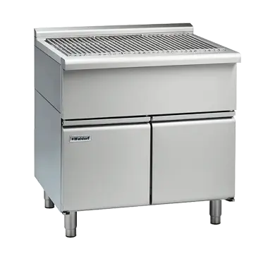 Waldorf 800 Series SFL8900-CD - 900mm Solid Fuel Grill - Low Back Version - Cabinet Base with Doors