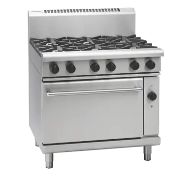 Waldorf 800 Series RNL8619GEC - 900mm Gas Range Electric Convection Oven Low Back Version