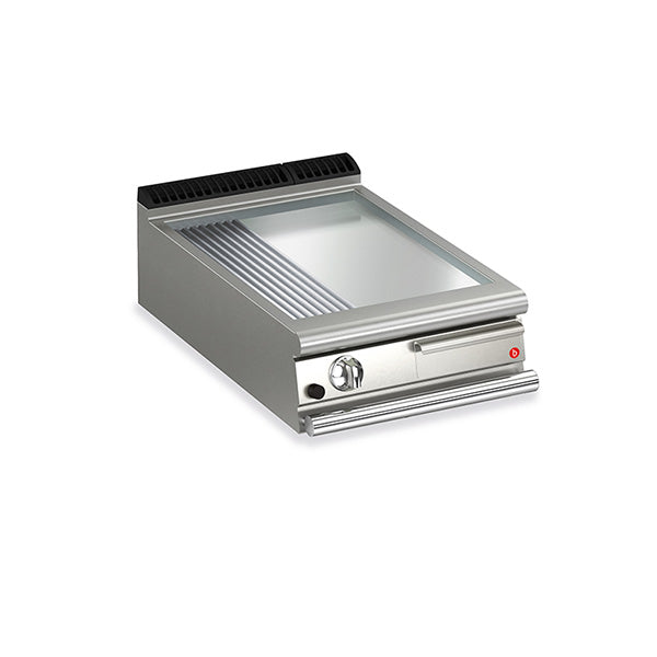 Q90FTT/G625 1 Burner Gas Fry Top With 2/3 Smooth 1/3 Ribbed Chrome Plate And Thermostat Control