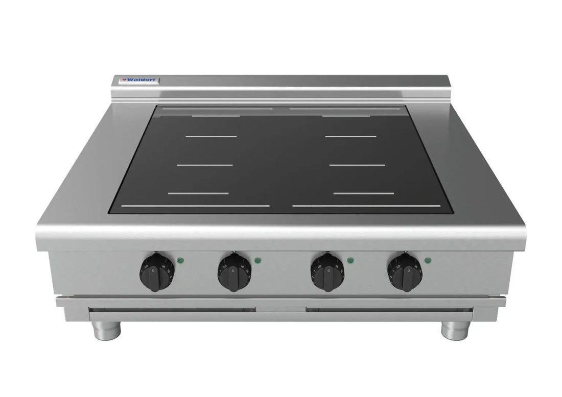 Waldorf 800 Series INL8400F-B - 900mm Electric Induction Cooktop Low Back Version - Bench Model