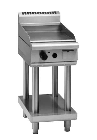 Waldorf 800 Series GP8450G-LS - 450mm Gas Griddle Low Back Version - Leg Stand