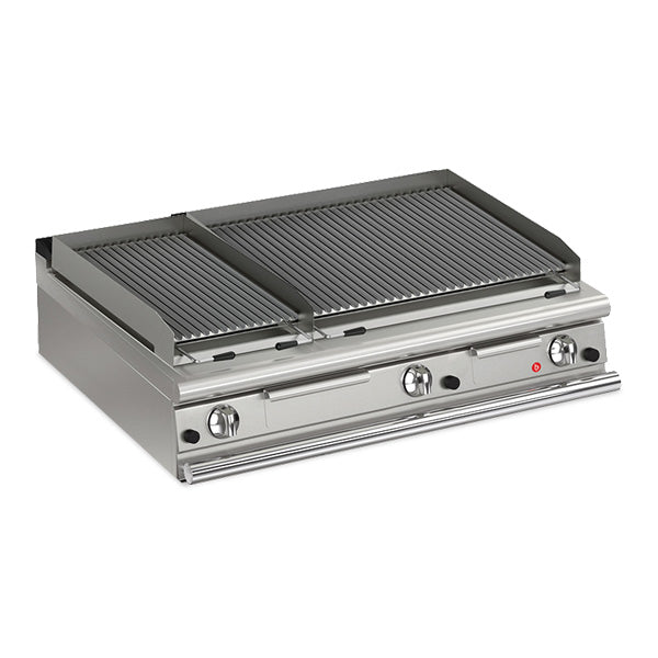 Q90GLT/G1200 3 Burner Gas Lava Rock Chargrill