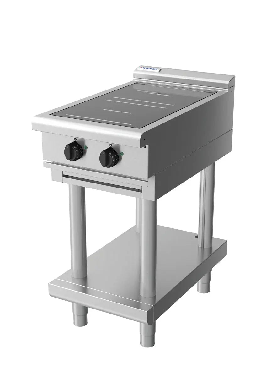 Waldorf 800 Series INL8200R3-LS - 450mm Electric Induction Cooktop Low Back Version - Leg Stand