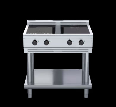 Waldorf 800 Series INL8400R5F-LS - 900mm Electric Induction Cooktop Low Back Version - Leg Stand