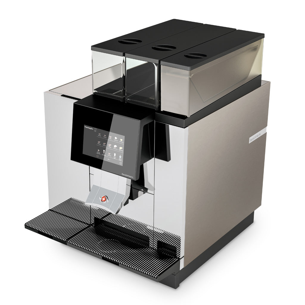 BW4CCTM1PRS Black&White4 compact Automatic Coffee Machine With 1 Grinder, Powder Unit And 4L Milk Fridge