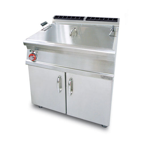 F45-78ET 45L Large Pan Electric Pastry Fryer on Cabinet