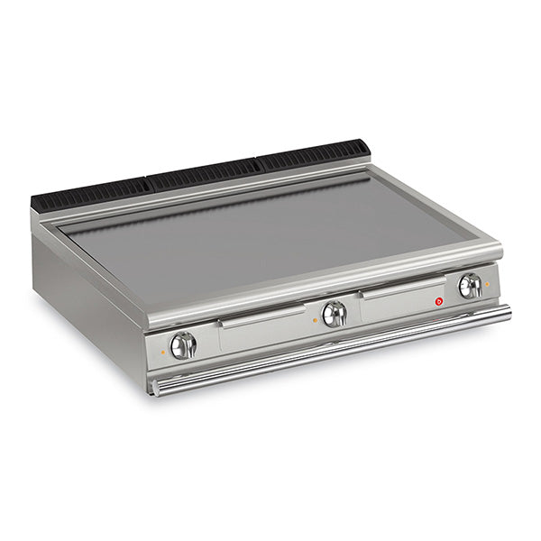 Q90FT/E1200 3 Burner Electric Fry Top With Smooth Mild Steel Plate And Thermostat Control