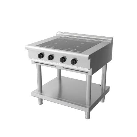 Waldorf 800 Series INL8400R5-LS - 900mm Electric Induction Cooktop Low Back Version - Leg Stand