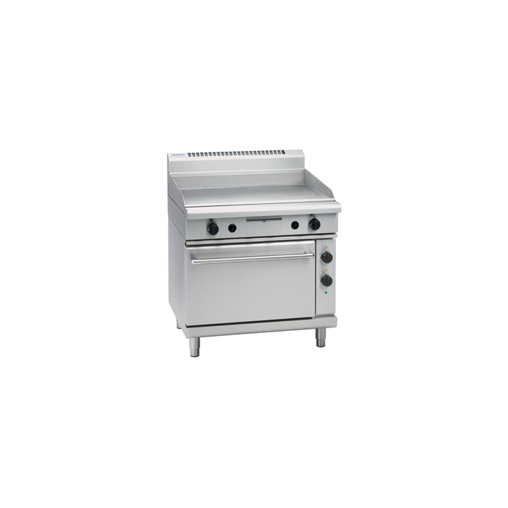 Waldorf 800 Series GPL8910GE - 900mm Gas Griddle Electric Static Oven Range Low Back Version