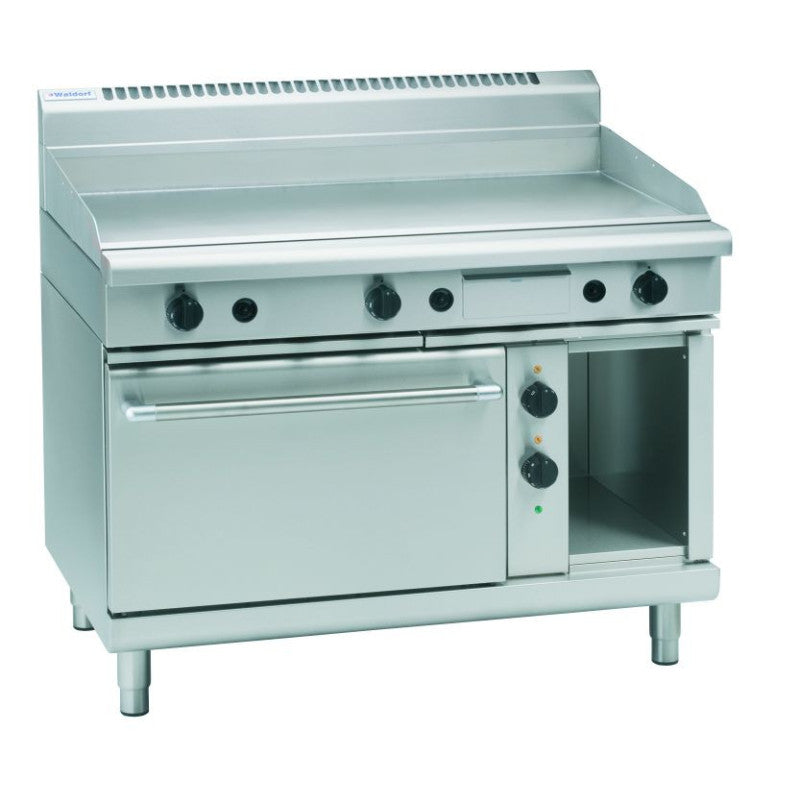Waldorf 800 Series GPL8121GE - 1200mm Gas Griddle Electric Static Oven Range Low Back Version