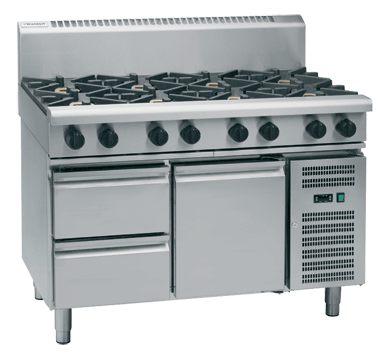 Waldorf 800 Series RNL8809G-RB - 1200mm Gas Cooktop Low Back Version – Refrigerated Base