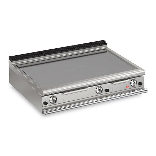 Q90FTT/G1200 3 Burner Gas Fry Top With Smooth Mild Steel Plate And Thermostat Control