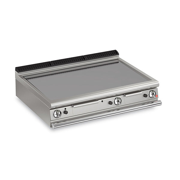 Q70FTT/G1200 3 Burner Gas Fry Top With Smooth Mild Steel Plate And Thermostat Control