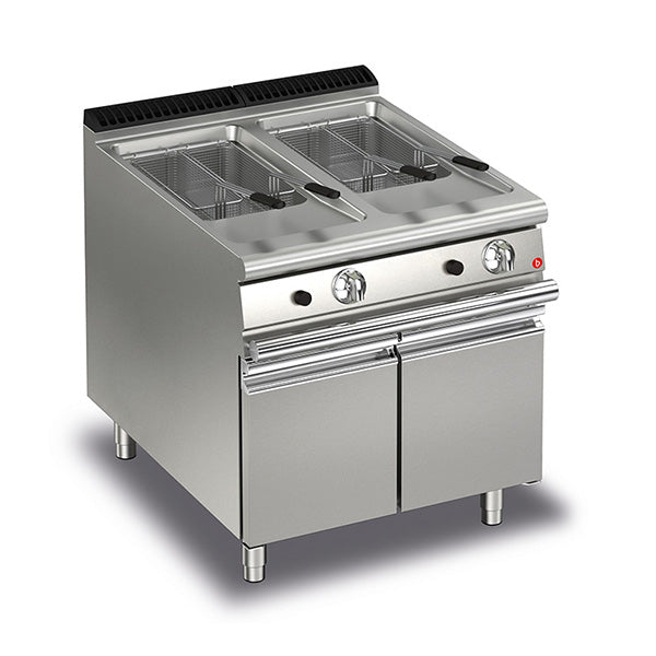 Q70FRI/G815 15+15L Double Basin Gas Deep Fryer With Piezo Ignition