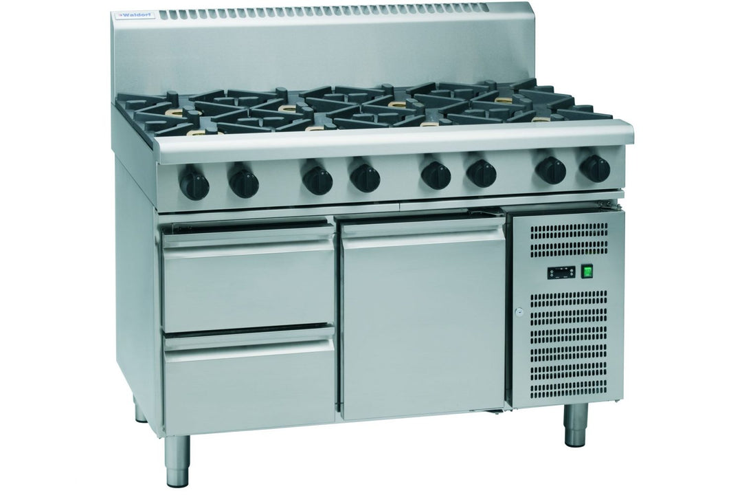 Waldorf 800 Series RNL8800G-RB - 1200mm Gas Cooktop Low Back Version – Refrigerated Base