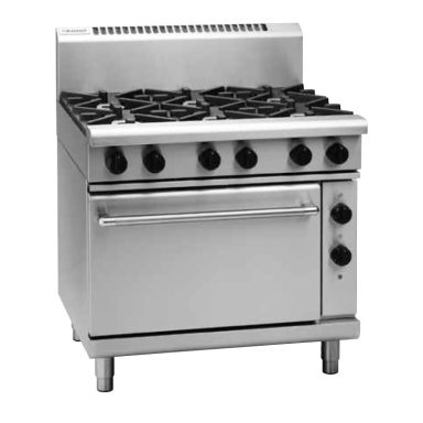 Waldorf 800 Series RNL8619GE - 900mm Gas Range Electric Static Oven Low Back Version