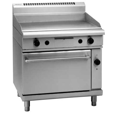 Waldorf 800 Series GPL8910GEC - 900mm Gas Griddle Electric Convection Oven Range Low Back Version