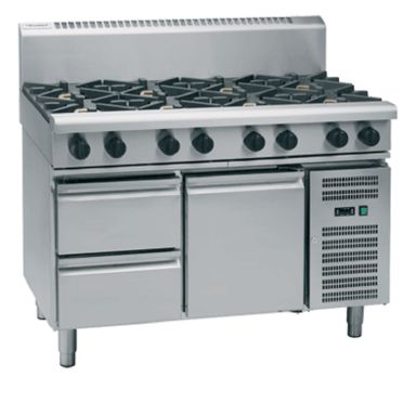 Waldorf 800 Series RNL8806G-RB - 1200mm Gas Cooktop Low Back Version – Refrigerated Base