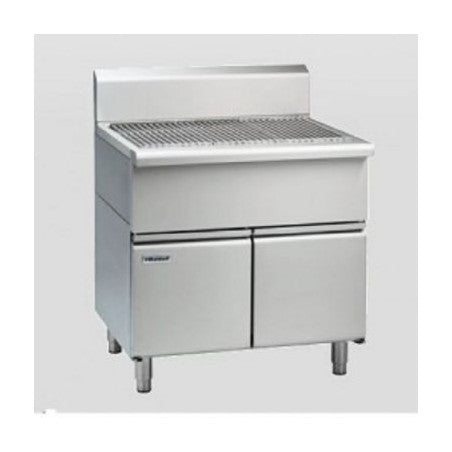 Waldorf 800 Series SFL8600-CD - 600mm Solid Fuel Grill - Low Back Version - Cabinet Base with Doors