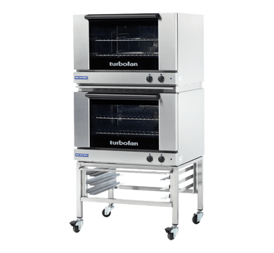 Turbofan E27M2/2 - Full Size Tray Manual Electric Convection Ovens Double Stacked